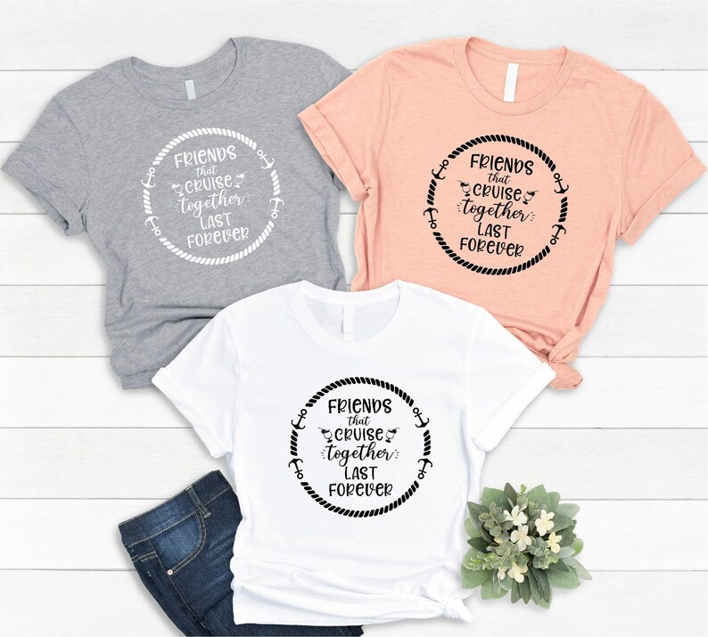 Friends Cruise Matching Shirt, Summer Vacation Tee image 7
