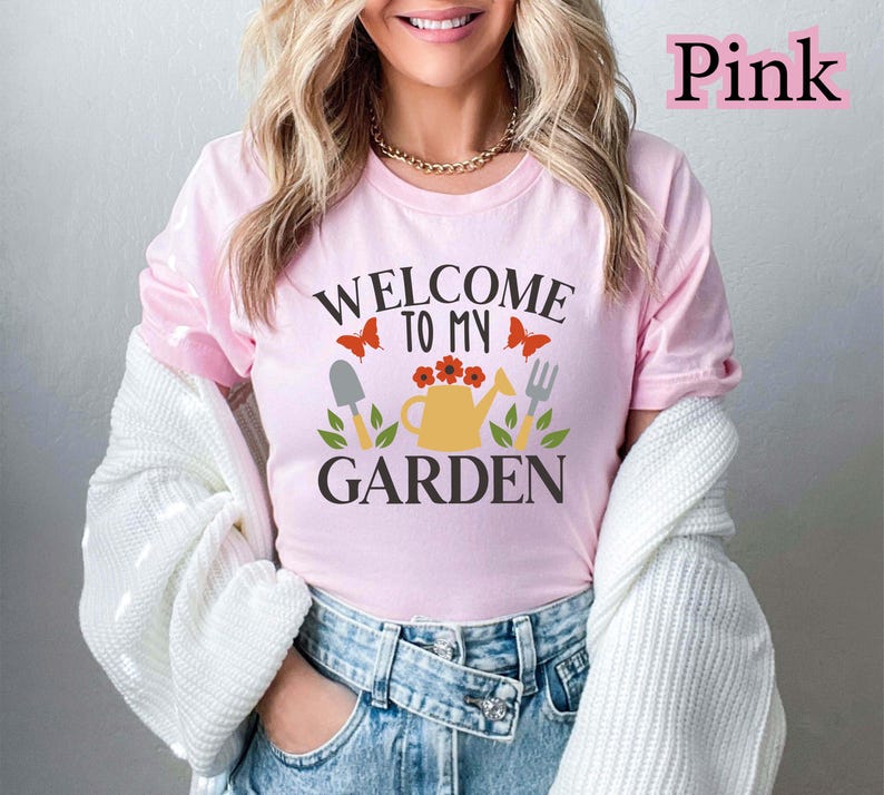 Welcome To My Garden T-Shirt – Funny Garden Shirt for Plant Lovers, Gardening TShirt Gift, Garden Lover Tee, Cute Plant Shirt for Women image 3