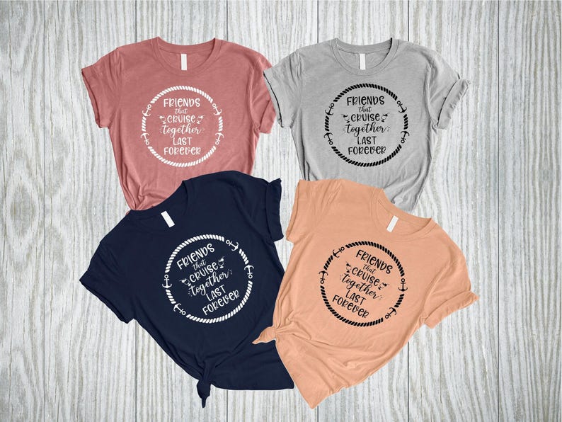 Friends Cruise Matching Shirt, Summer Vacation Tee image 3