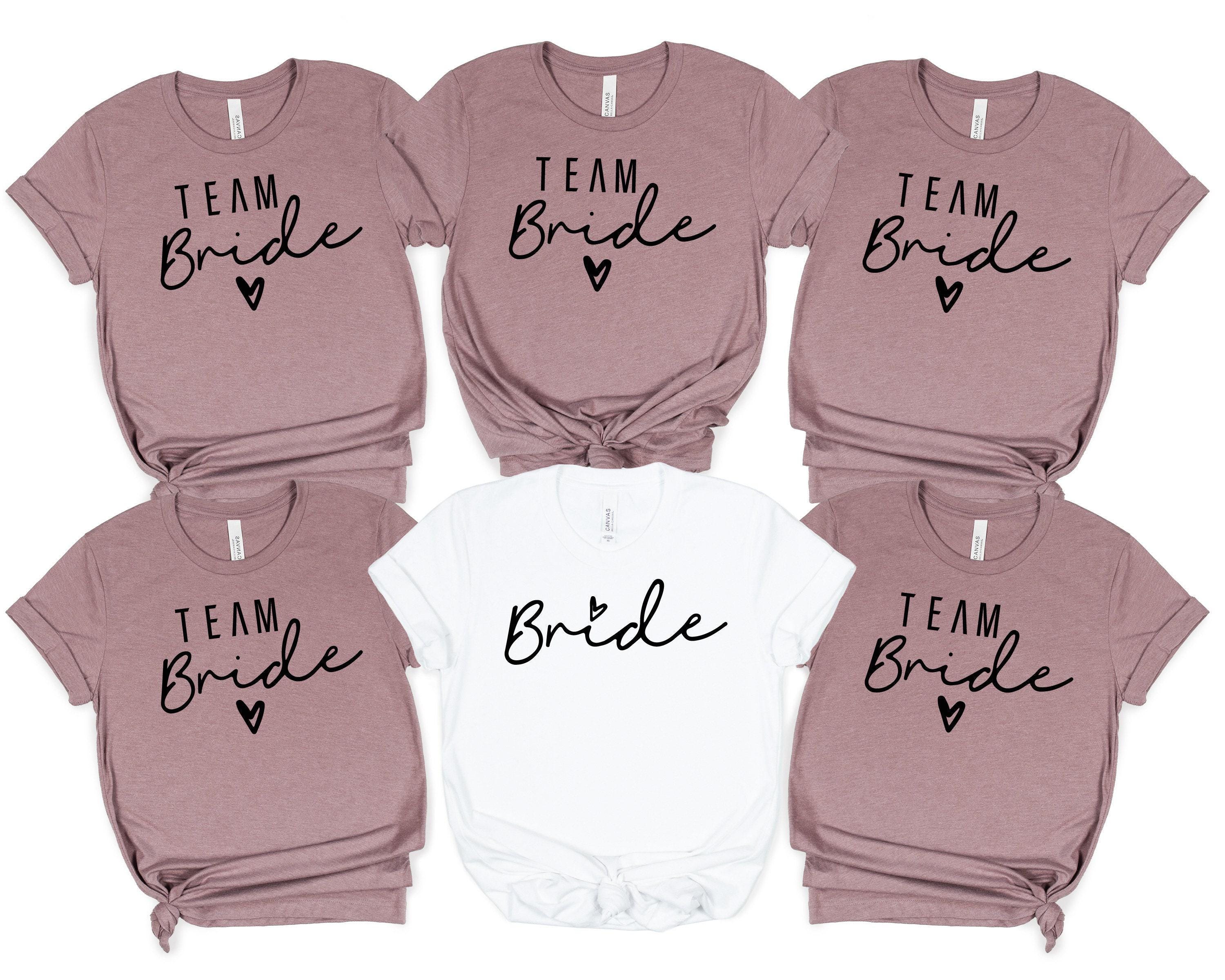 Team Bride Bachelorette Shirt, Bride Shirt, Bachelorette Party Shirts ...