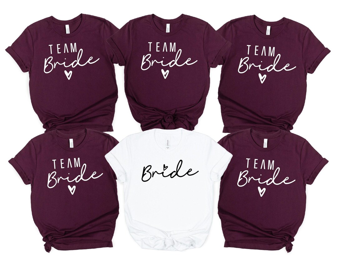 Team Bride Bachelorette Shirt, Bride Shirt, Bachelorette Party Shirts ...