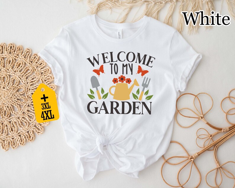Welcome To My Garden T-Shirt – Funny Garden Shirt for Plant Lovers, Gardening TShirt Gift, Garden Lover Tee, Cute Plant Shirt for Women image 2