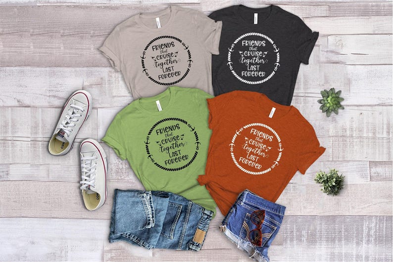 Friends Cruise Matching Shirt, Summer Vacation Tee image 6