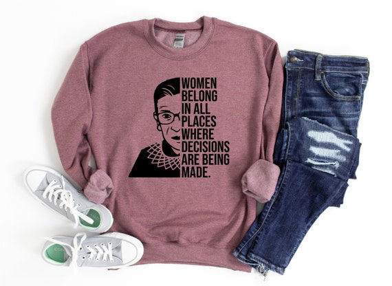 RBG Sweatshirt Ruth Bader Ginsburg Sweatshirt We ve Been Trained for This I Dissent RBG Woman Rights feminist Sweatshirt Gift for Her Etsy New Zealand