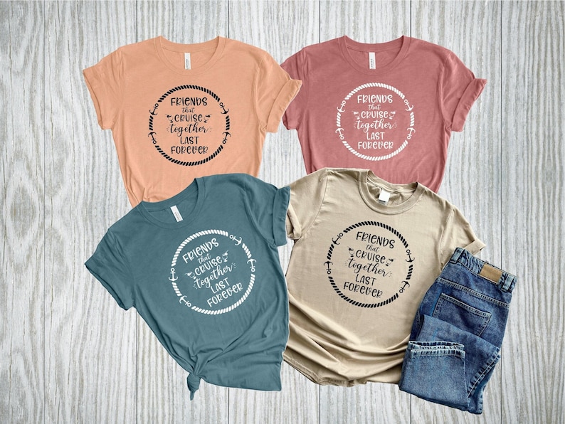 Friends Cruise Matching Shirt, Summer Vacation Tee image 1