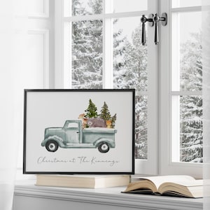Stampa di famiglia personalizzata - Decorazioni murali natalizie - Decorazioni natalizie - Stampe stagionali per la casa - Poster festivi - Belle stampe natalizie