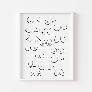 Boob Wall Art -  UK