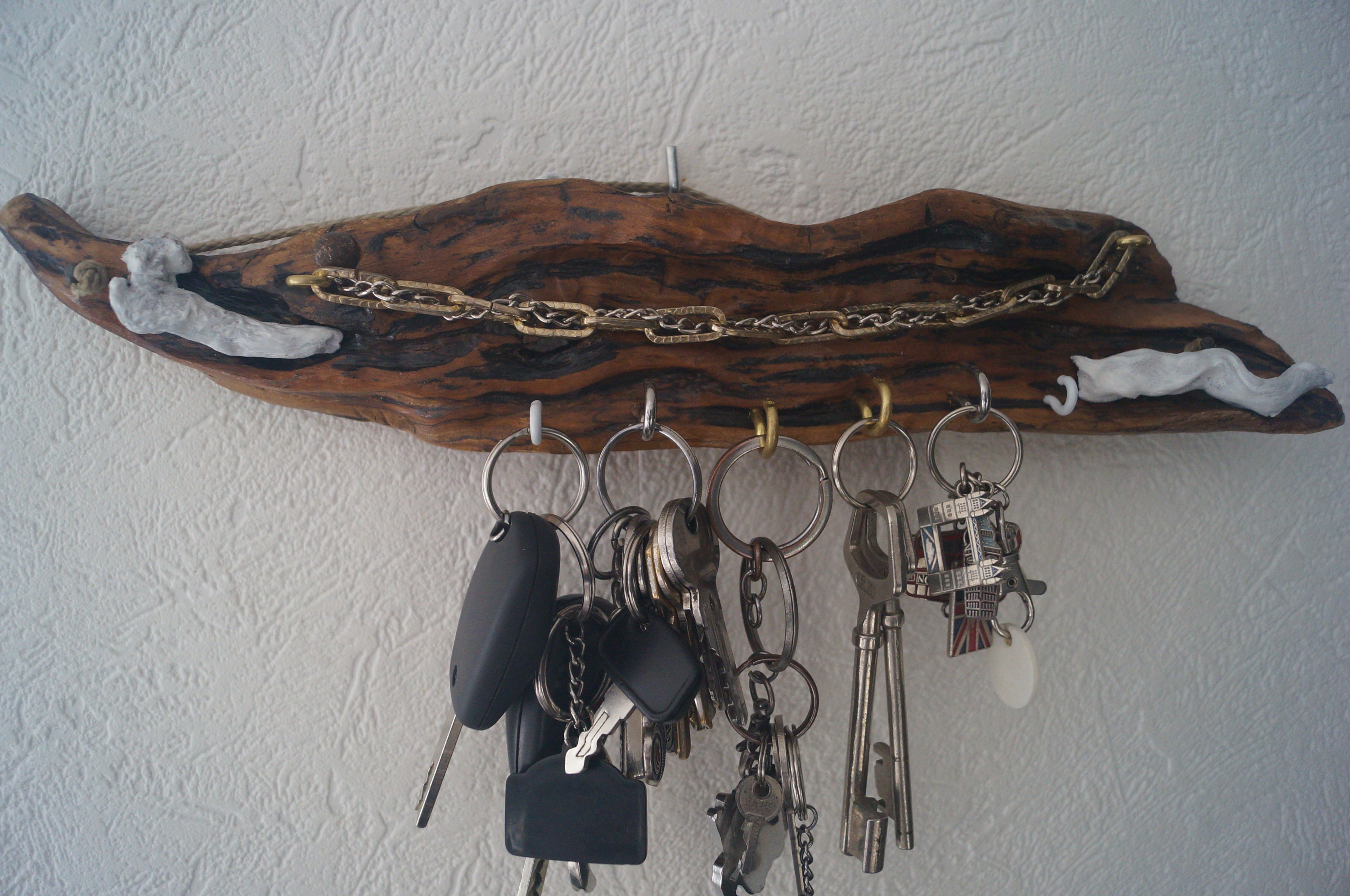 Porte Clefs en Bois Flotté