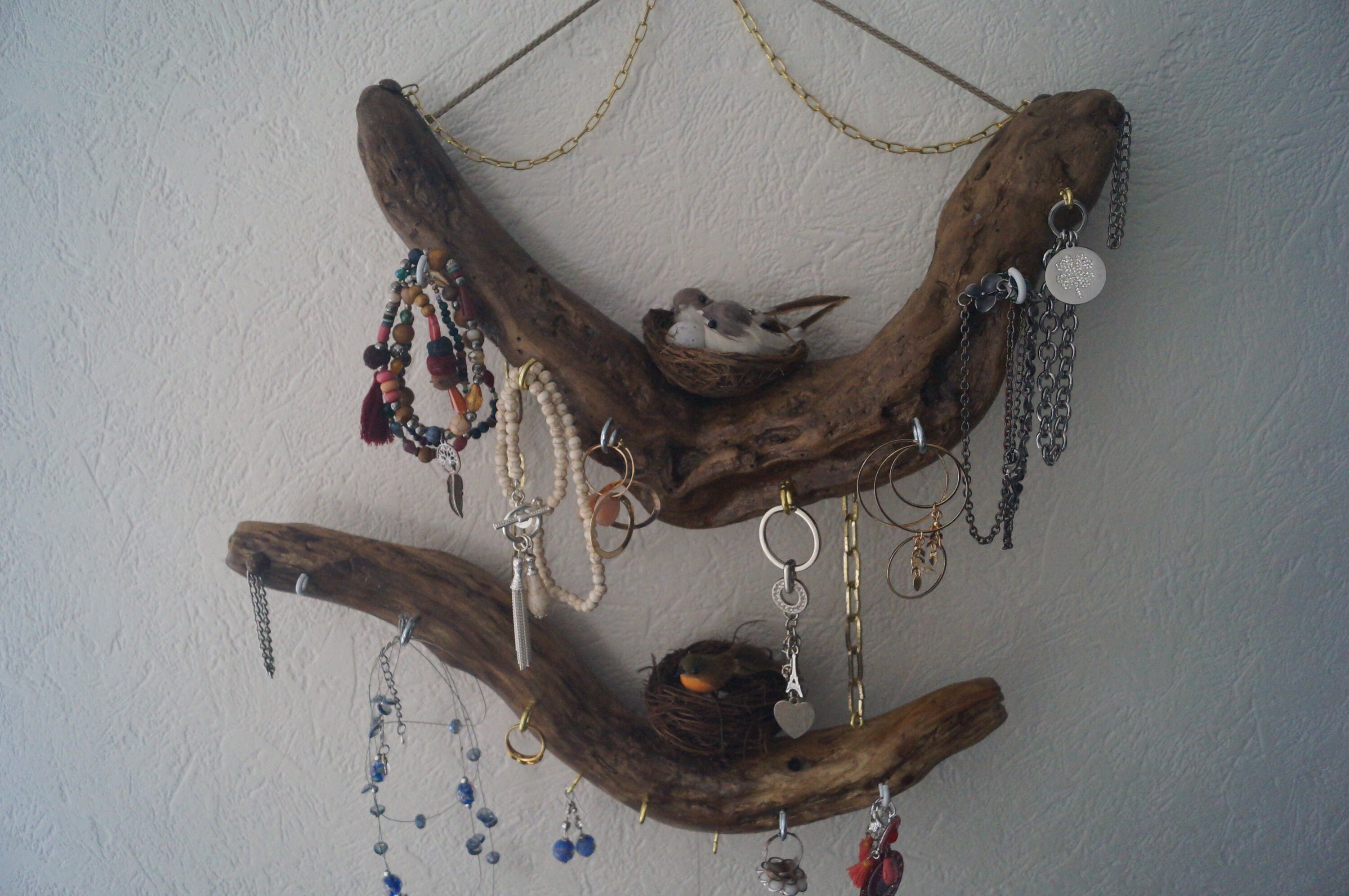 Porte Bijoux en Bois Flotté