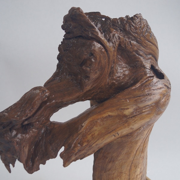 Sculpture/ animal fantastique/ bois/ décorative