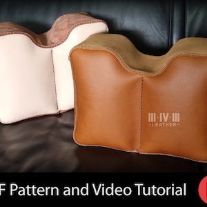 Leather Shooting Bag Pattern - Front Shooting Bag Pattern - PDF Pattern for Leather - Leather Pattern Active