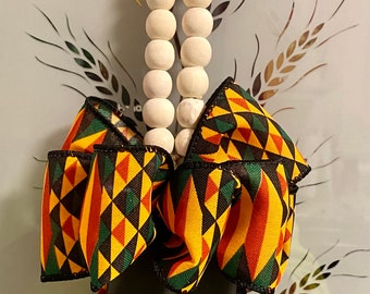 Happy Kwanzaa  & Love Black History Beaded Doorknob Hangers