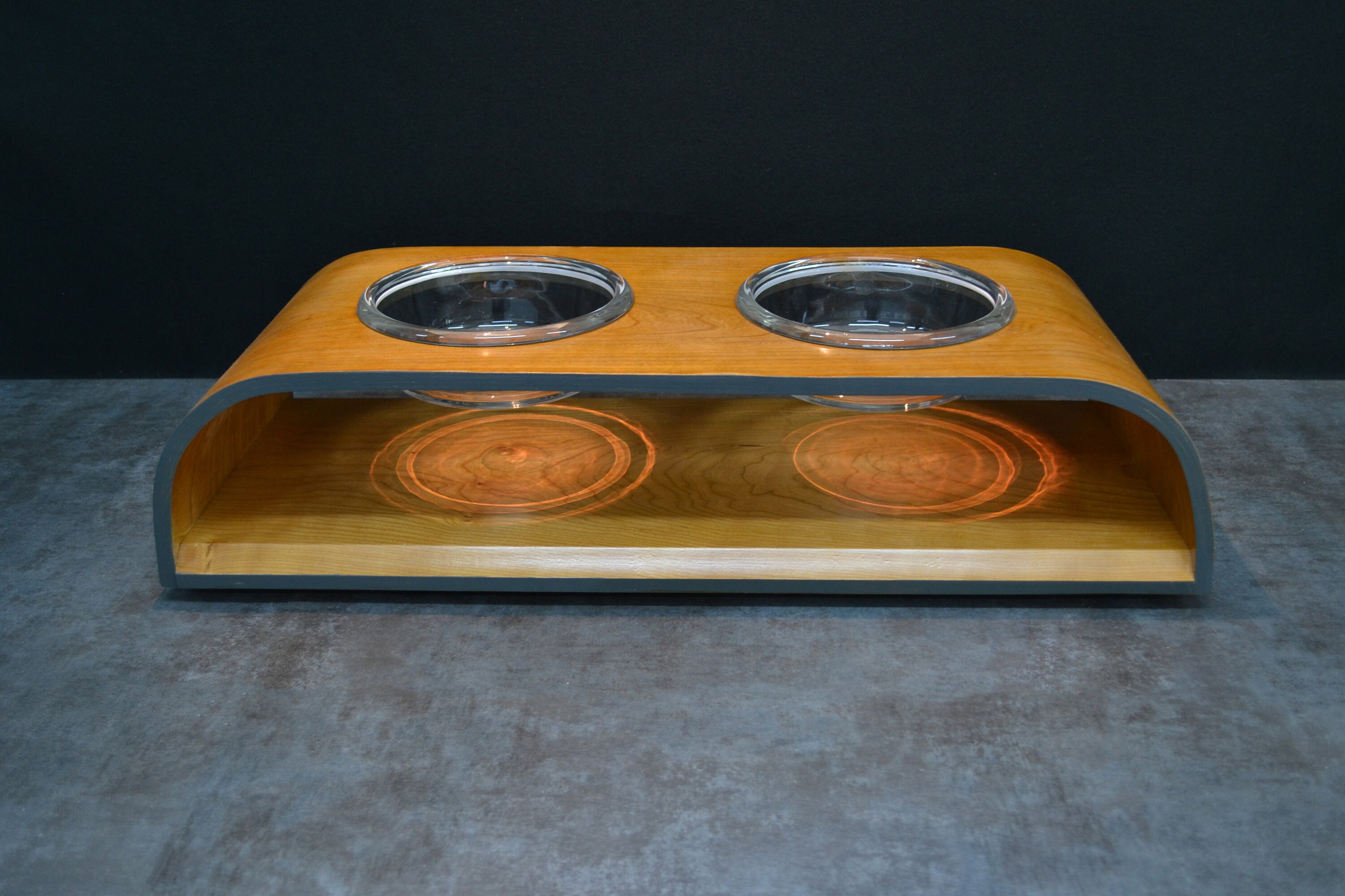 Raised Dog Bowl Feeders Midcentury Modern Design C Etsy