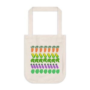 Organic Canvas Vegetable Tote Bag