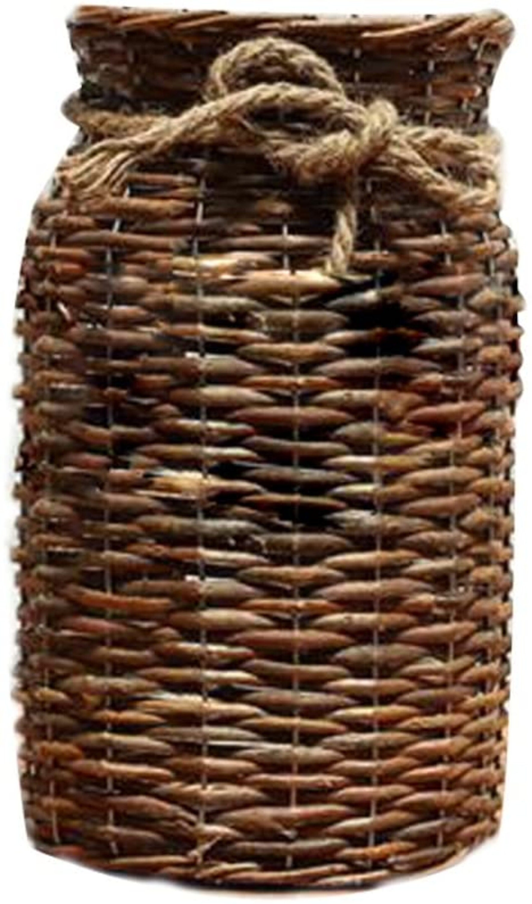 12'' High Wicker Vase for Decor Basket Wood Vases Etsy