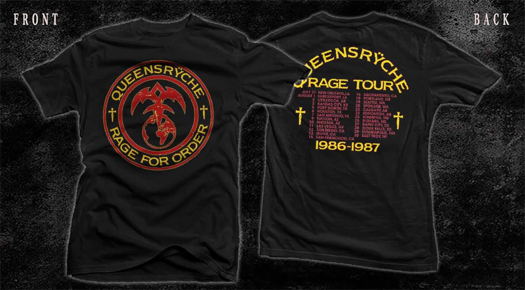 QUEENSRYCHE -Rage for Order t-shirt