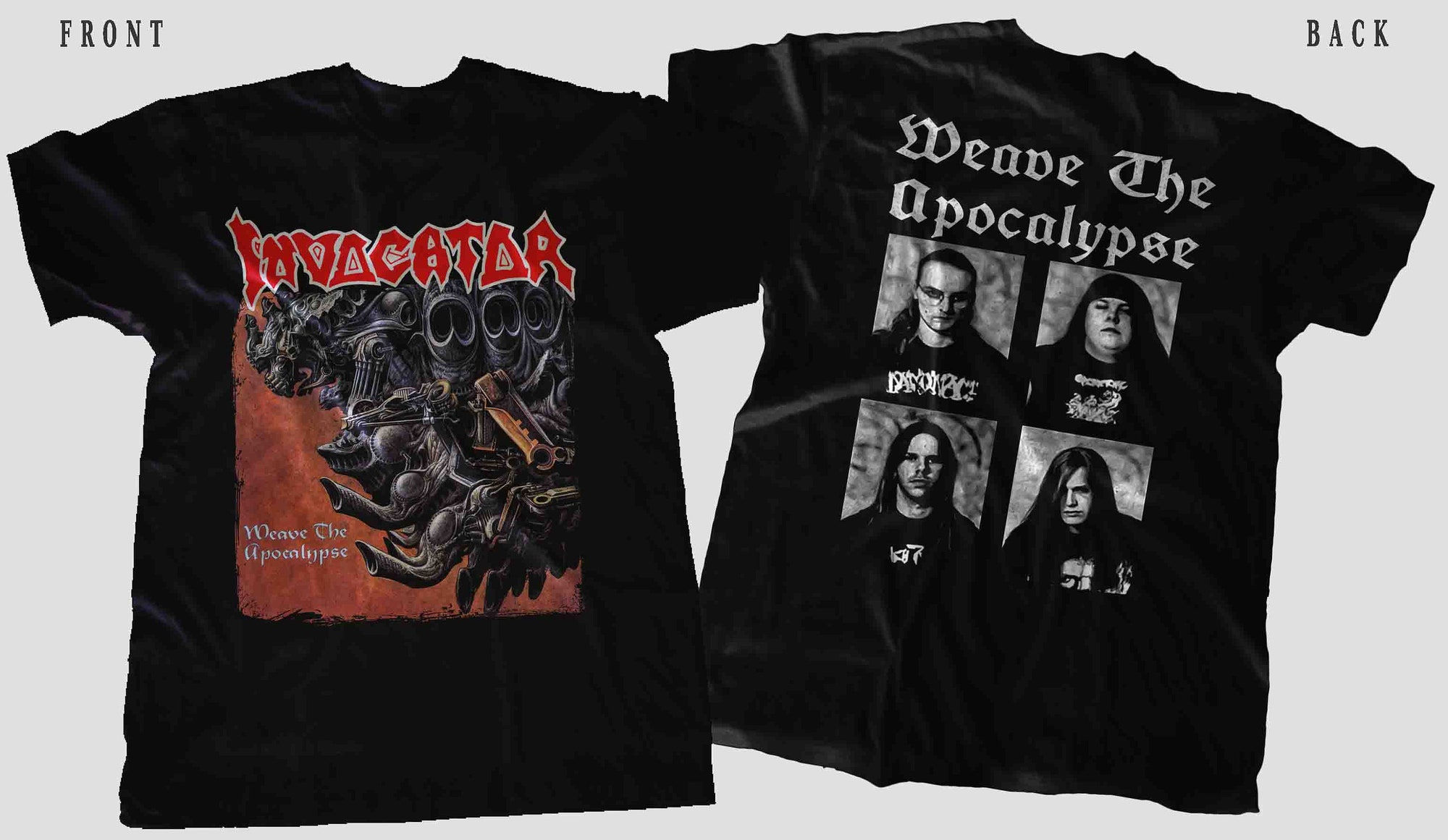 Technical Thrash Metal- Invocator - Weave the Apocalypse t-shirt