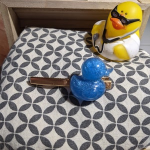 Rubber Ducky Hair Clip in Aquamarine
