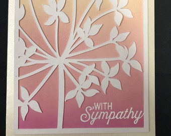 Sympathy greeting card