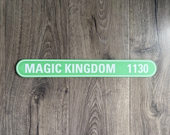 Custom Disney Mileage Sign – 3D Printed Road Sign, Personalized Gift