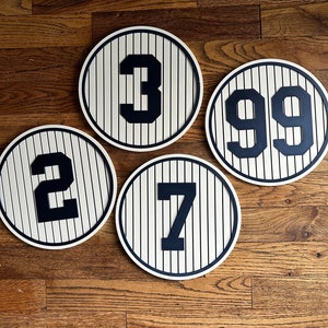 Full Set - Retired New York Yankees Number Plaques Mantle | Jeter | Ruth