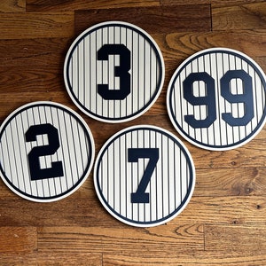 New York Yankees Retired Number Lapel Pins