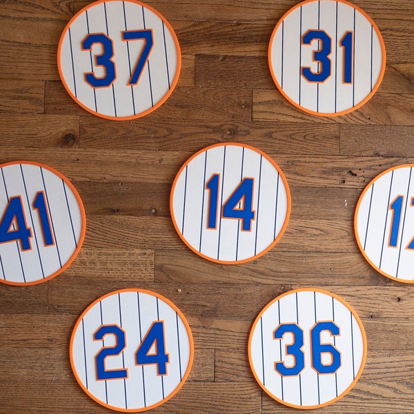 8.5" New York Mets Retired Numbers