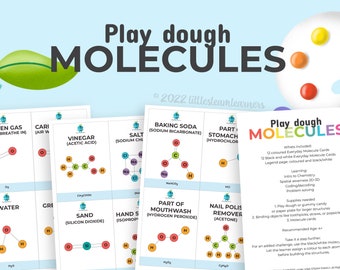 PlayDoh Molecules | Science Printables | Homeschool Curriculum | STEM Activity for Kids | Instant Digital Download | Learning Resources Kids