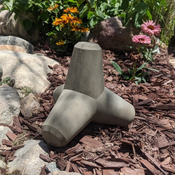 3D Printable DIY Concrete Tetrapod/Wave Breaker Mold (STL)