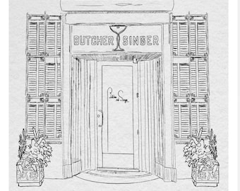Impresión de Butcher and Singer en Filadelfia