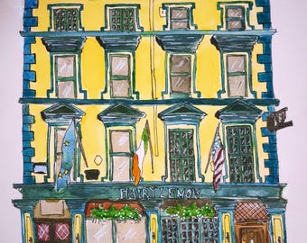 Hairy Lemon Dublin Print
