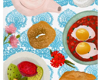 Malta Breakfast Print