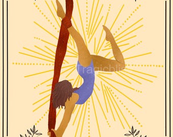 Aerial Arts Circus Tarot Card Print