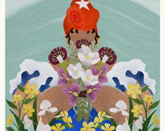 Cuba Florals Woman Print