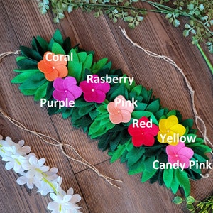 Plumeria Headband, Hawaiian Flower Crown, Tropical Hibiscus Luau, Baby Birthday Decoration, Shower, Polynesian Princess Journey Party Supply