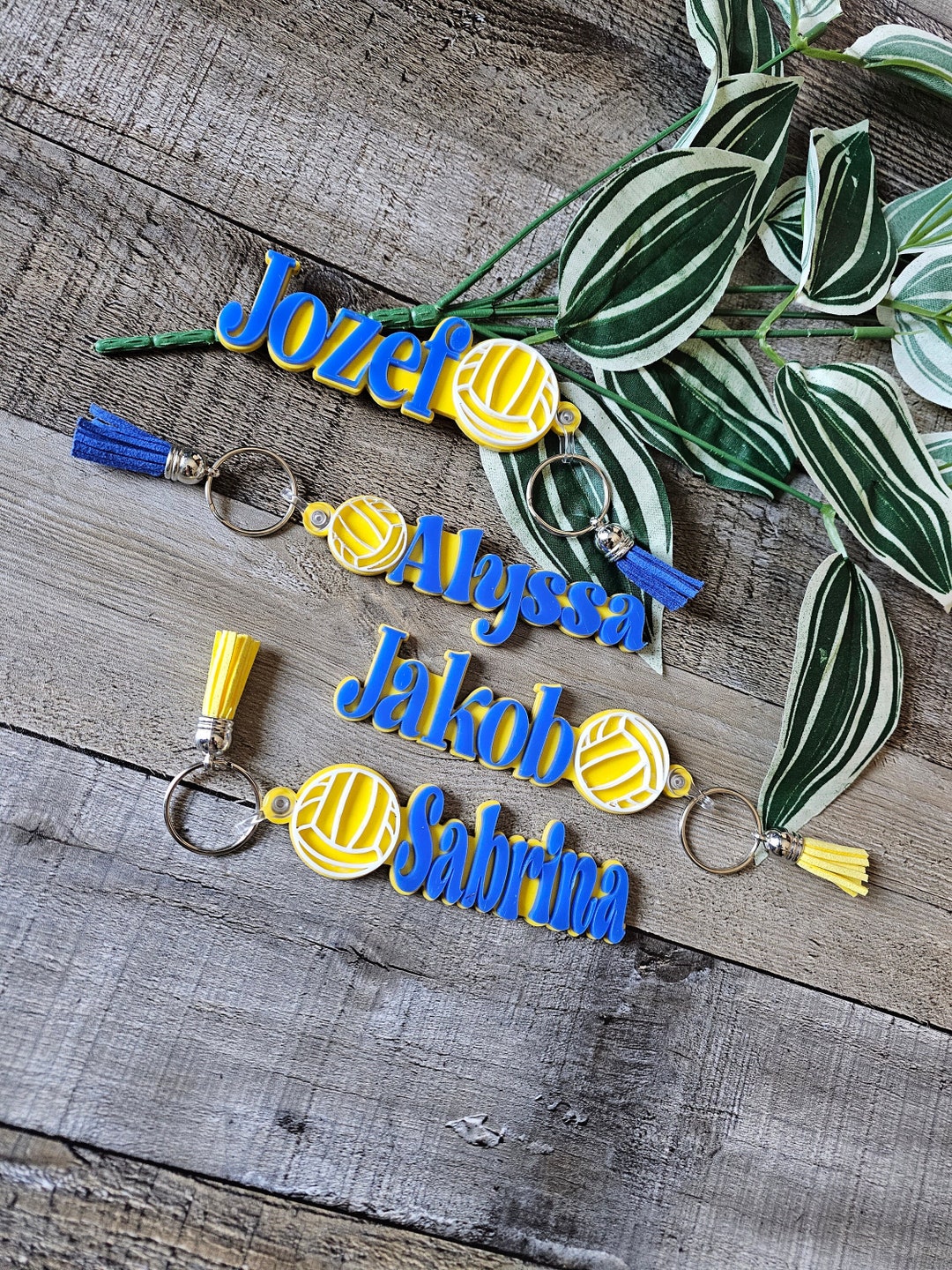 Personalized Water Polo Keychain: Custom Acrylic Team Player Tag - Etsy