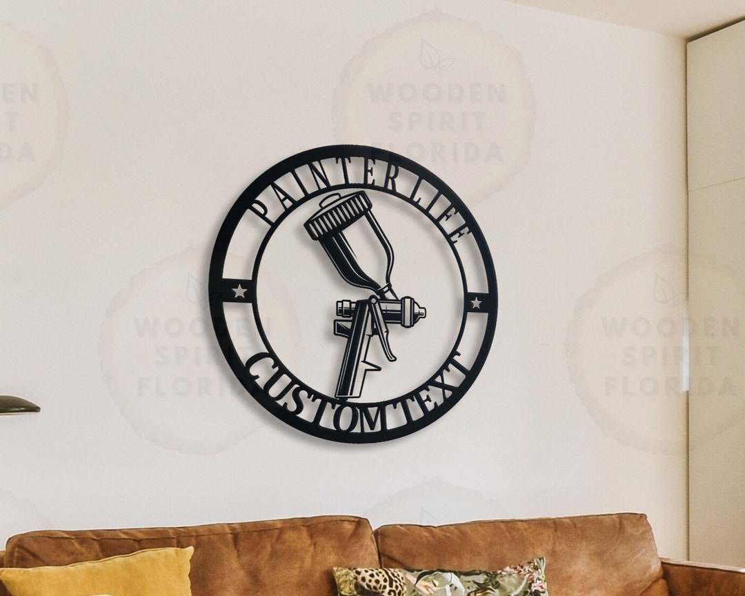 Custom Car Body Shop Metal Wall Art Personalized Garage Sign Painter