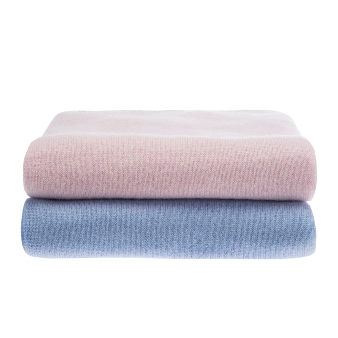 Cashmere Baby Blanket in Denim Blue Etsy