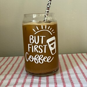 Iced Coffee Cup/ Beer Can Glass/ Iced Coffee Beer can glass