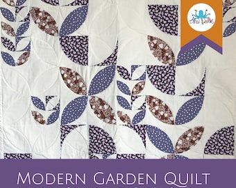 Modern Garden Quilt Patchwork Instructions (German)