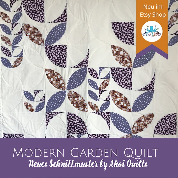 Modern Garden Quilt Patchwork Anleitung (deutsch)