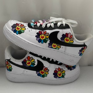 Kaws x Nike Air Force 1 Low White Grey Black Custom BY You - SoleSnk