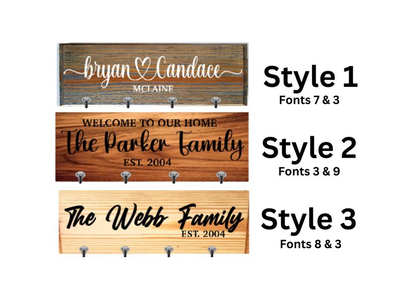 Personalized Family Name Coat Rack: Custom Wood Wall Mount - Etsy