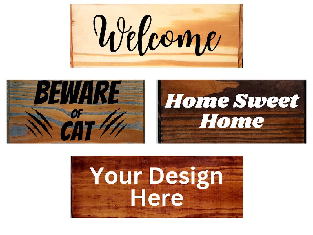 Raised Sign Example Custom Wood Sign: Personalized Raised Letter Plaque, Home Decor - Etsy