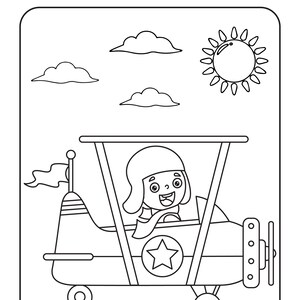 Printable Airplane Coloring Pages For Kids