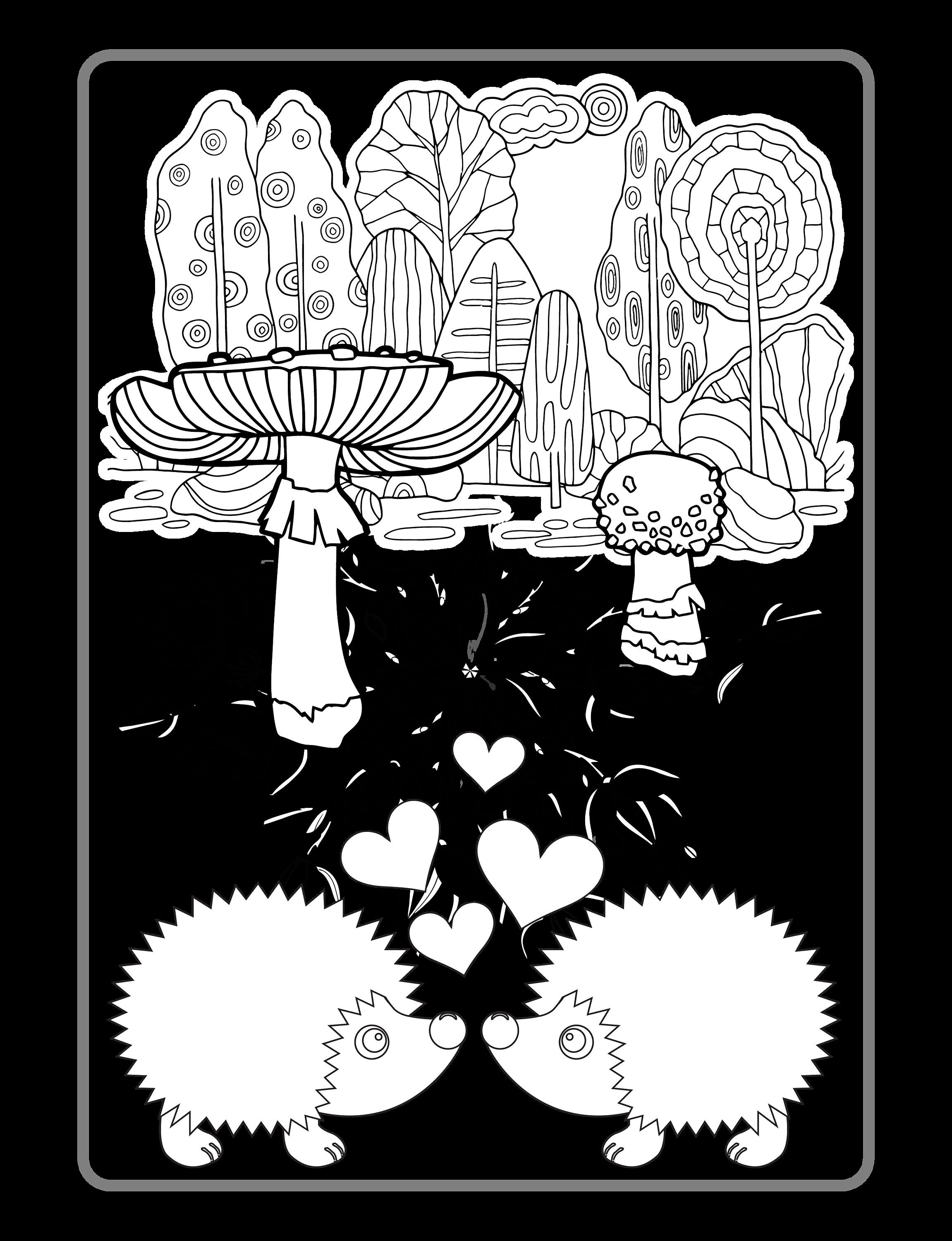 Hedgehog Coloring Pages for Kids:Hedgehogs are some of the | Etsy