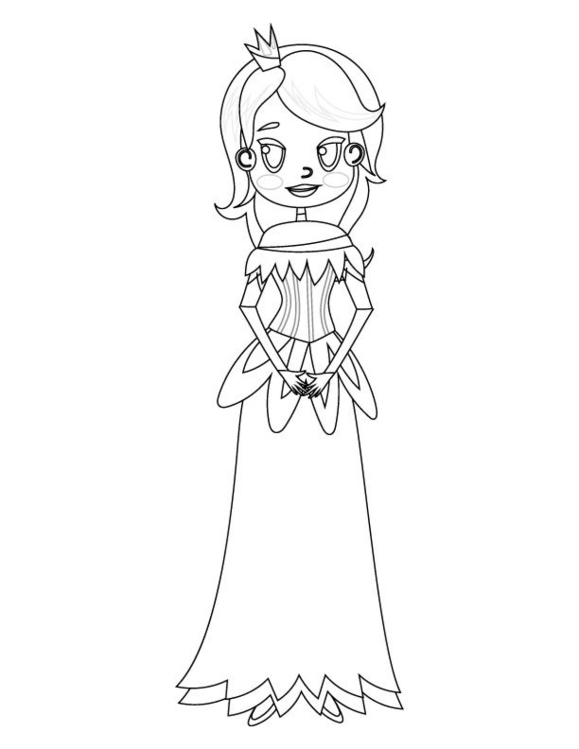 Princess Coloring Pages for Kids, Printable Coloring Pages for Kids ...