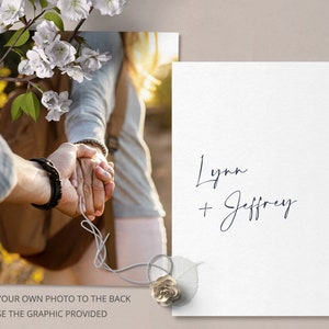 Script Wedding Invitation Suite Template, Instant Edit and Download S005B image 4