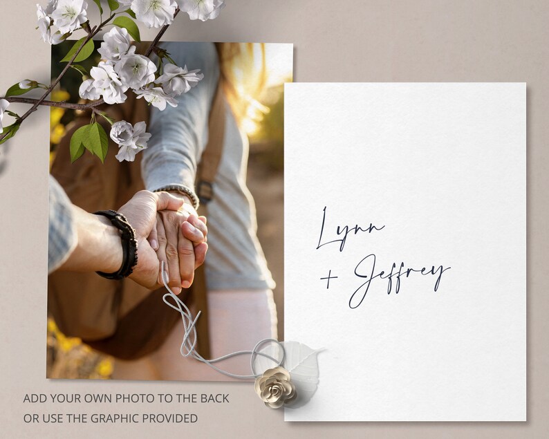 Script Wedding Invitation Suite Template, Instant Edit and Download S005B image 4