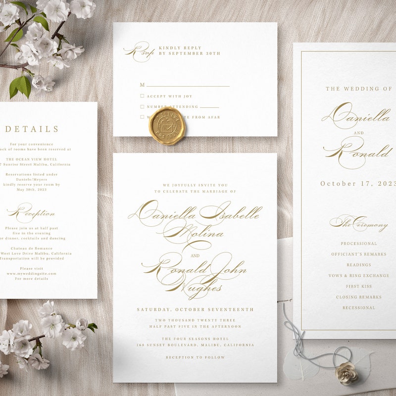 Wedding Invitations Etsy